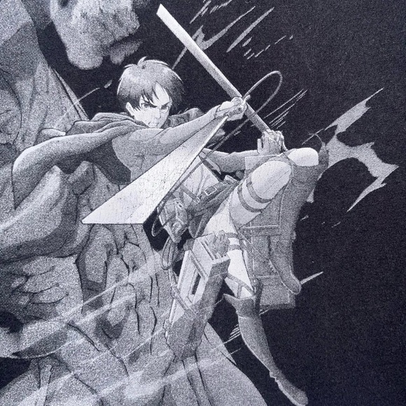 Attack On Titan Season 2 Eren Jaeger Graphic Anime Tee - Picture 4 of 7